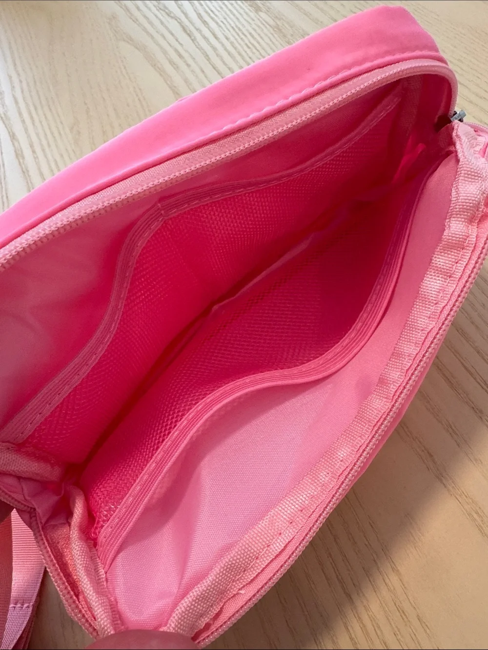 Pink Kids Crossbody Bag with Bow Patch Disneyland